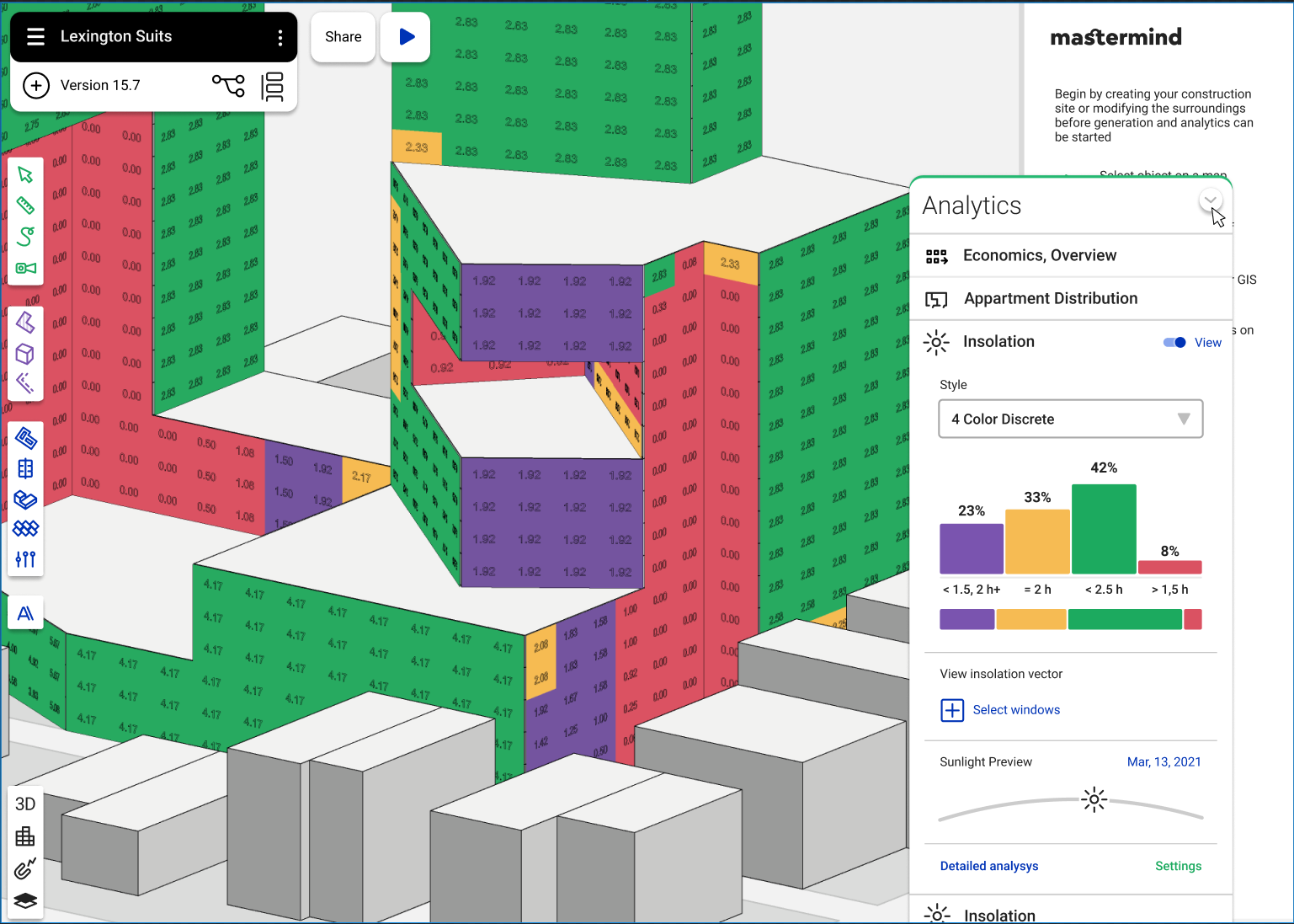 Расчёт инсоляции